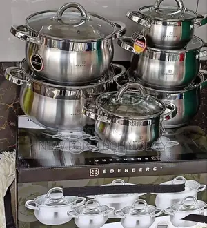 12 Pieces Stainless Steel Edenberg Cookware Set