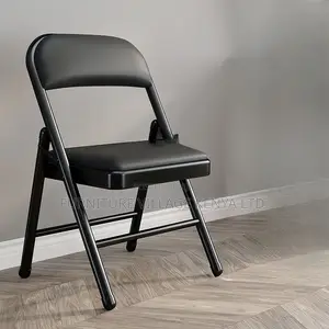 Office Chair:Space-Saving Leather Chair With Fold-Out Design