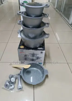 Bosch 11pc Cookware With Silicone Lid Covers