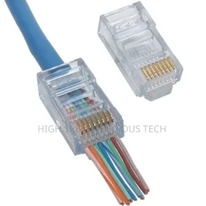 Rj45 Cat6 Passthrough(Ez) 100pcs