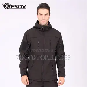 Tactical Waterproof Softshell Jackets Black