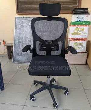 Office Chair: Orthopedic Seat With Modern Padded Armrest