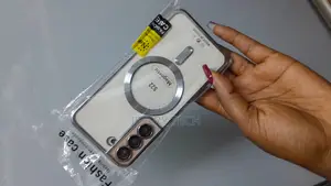 Gukalong Magnetic Clear Case for Samsung Galaxy S22-Silver