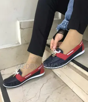 Blue/White/Red Loafers Shoes