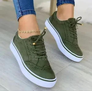 Black Jungle Green Sneakers