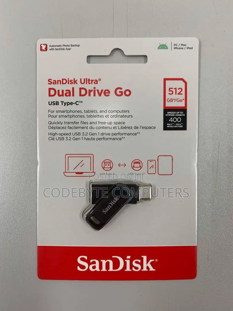 Sandisk - Ultra Dual Drive Go 512gb Usb Type a Type C