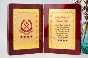 Booklet Wooden Award