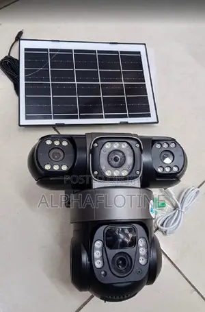 Tripple Lens 4g V380 PTZ Quality Solar Powered Camera