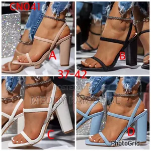Skyblue Chunky Heel