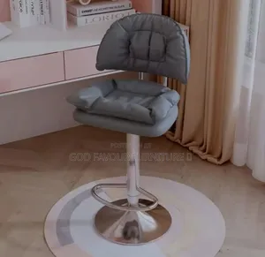 Gray Adjustable Taburete Bar Stool With Metal Base Tq2df