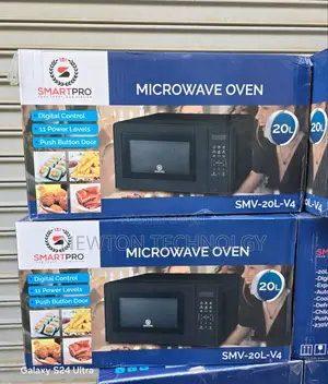 20 Litres Smart Pro Digital Black Microwave