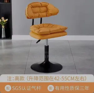 Unique Orange Adjustable Taburete Armless Bar Stool Jo8g
