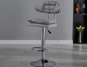 Gray Adjustable Padded Counter Taburete Bar Stool Jg8f