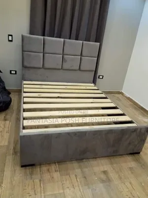 5x6 Minimalist Bed With Tufted Headboard/ Free Delivery