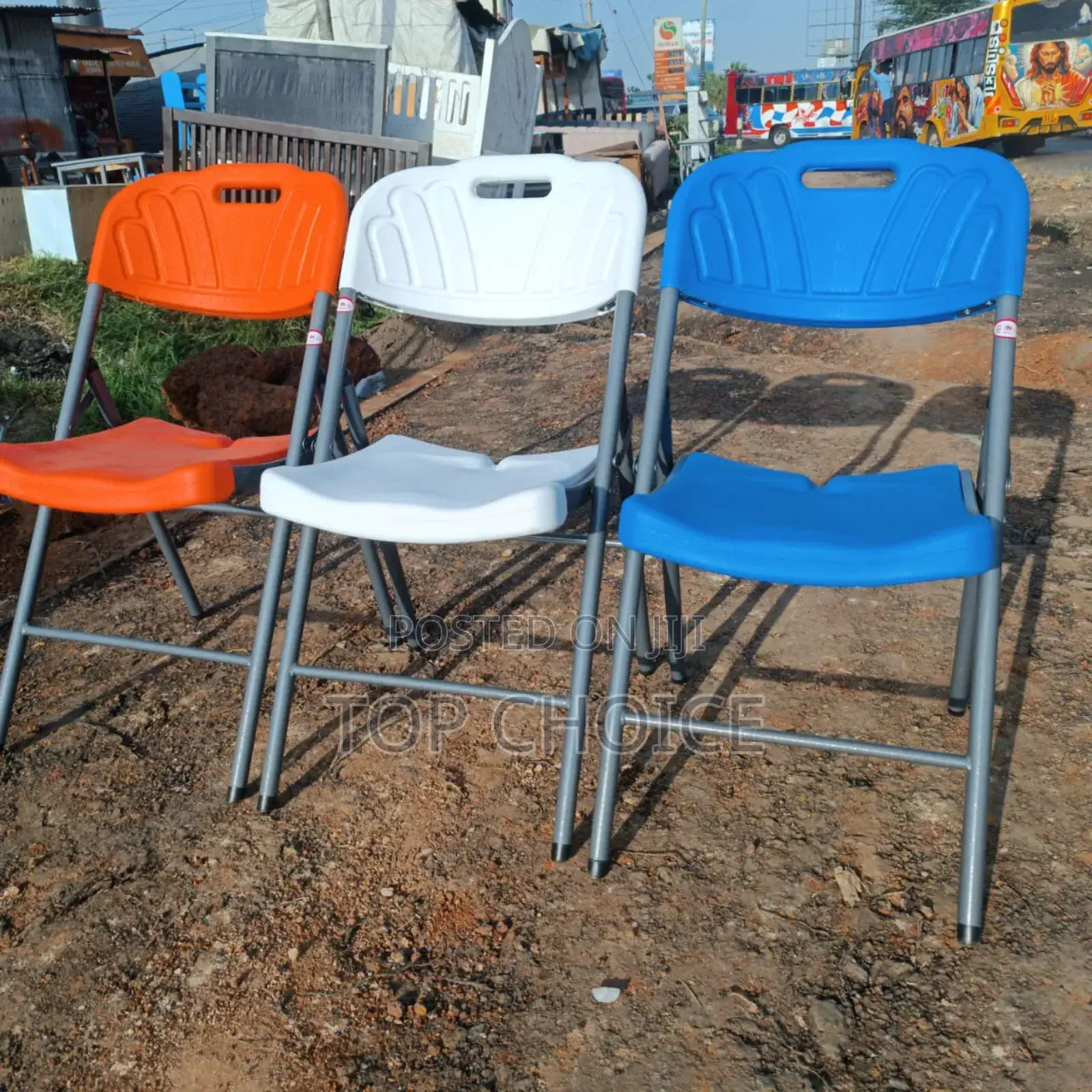 Plastic Folding Chairs Multiple Colours