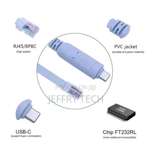 Usb-C Console Cable 6ft Usb Type C to Rj45 Serial Adapter