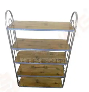 New Model 5 Tier Wooden Shoe Rack