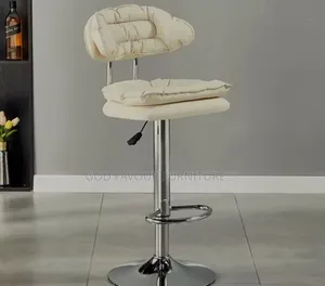 Stylish White Padded Counter Bar Stool Armless Jp8gf