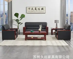 Sofas: Five-Person Office Waiting Room Sofa Set-Executives