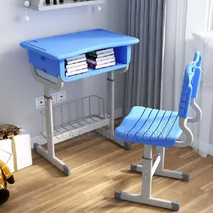 Kid's Furniture:Modern Pupil Study Desk Chair Set for School