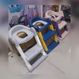 2-in-1 Portable Step Ladder Toilet Training Potty