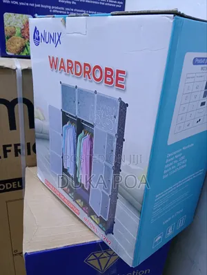 Plastic Wardrobe Portable 3 Column Plastic Wardrobe
