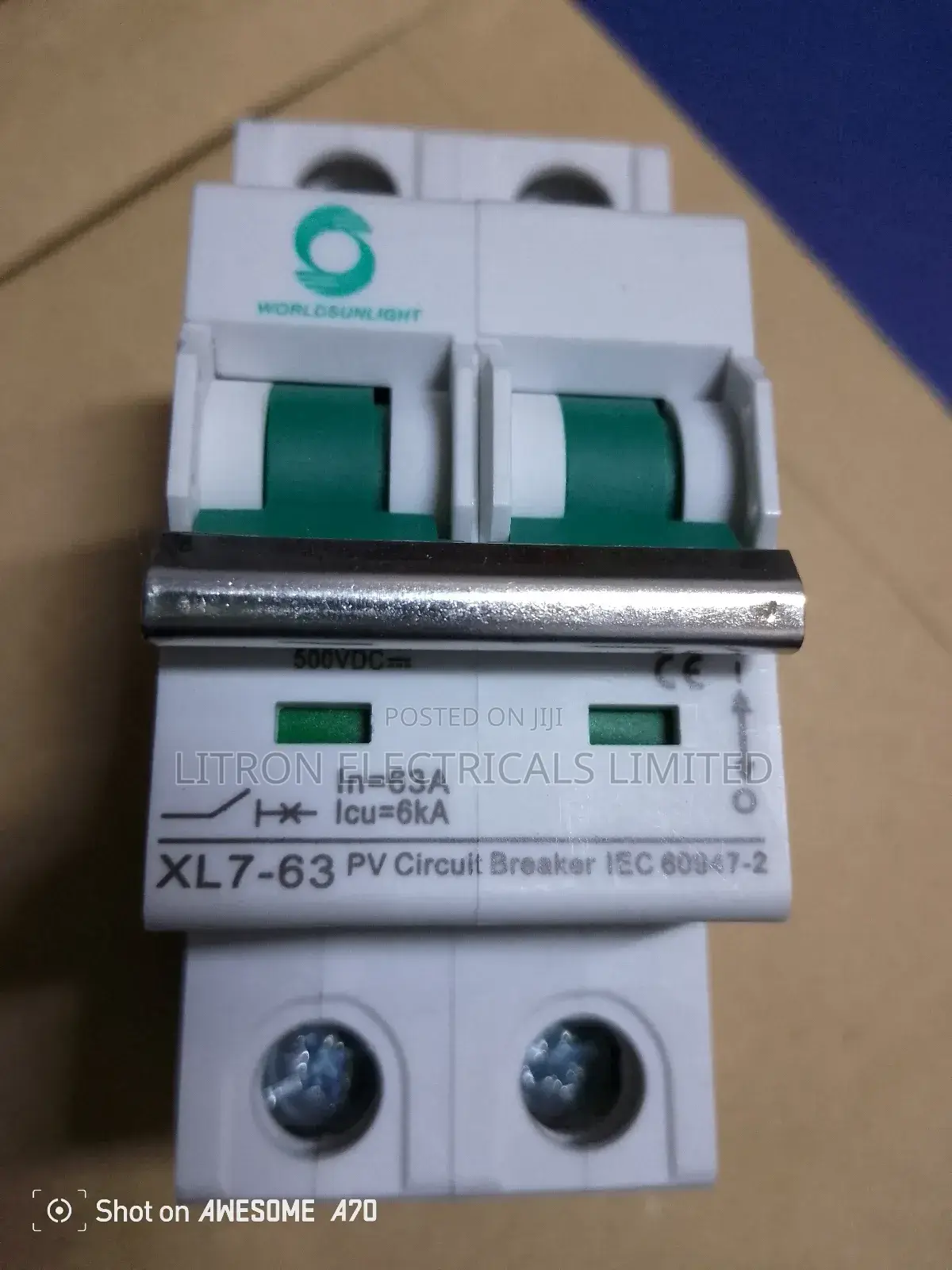 63a Dc Double Pole Breaker