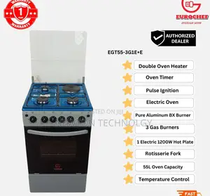 Eurochef 3 in 1 Standing Cooker