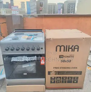 Silver Mika Standing Cooker 58 X 58 3 G + 1e Hotplate