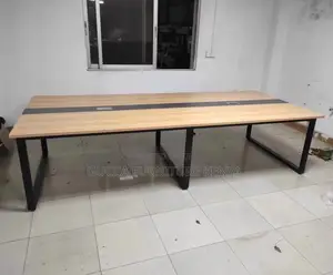 Office Table: Simple Modern Negotiation Wood Table-2400mm