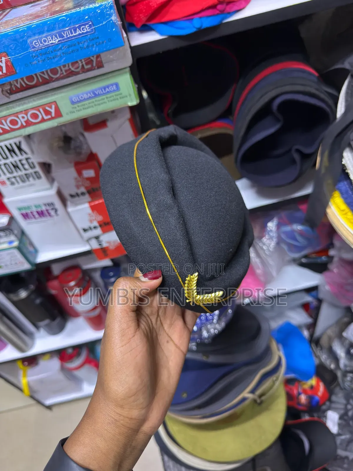 Black Women's Stewardess Hats/Hostess Hats