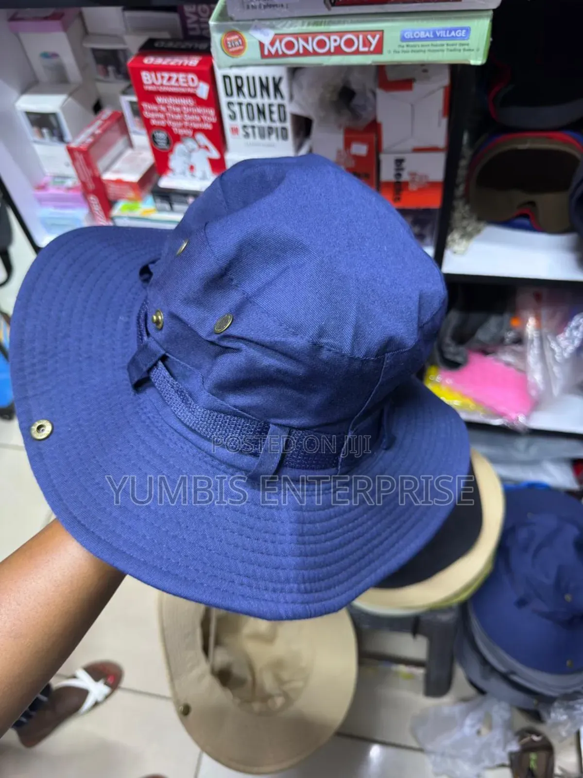 Navy Blue Quality Material Safari Hats
