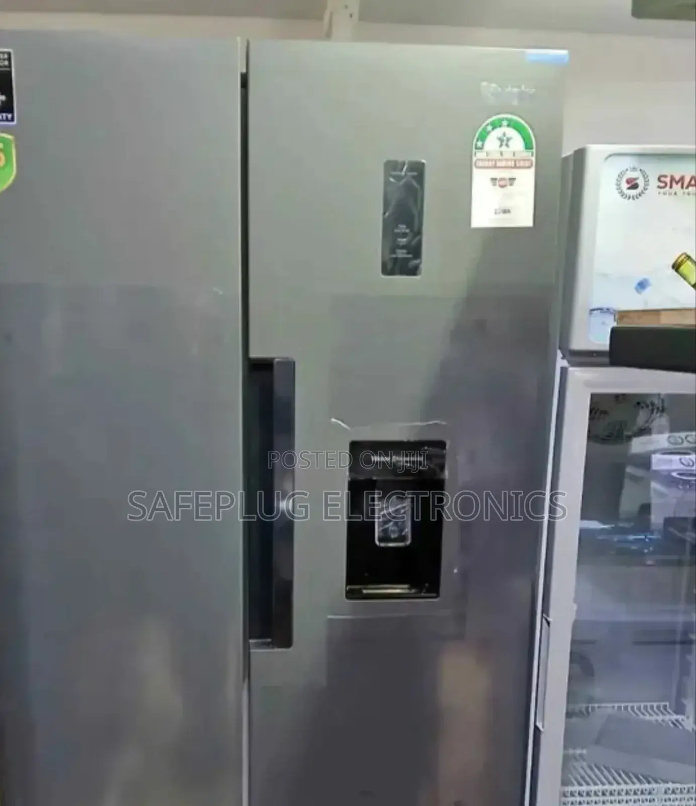 Fridge Synix 460l, Side By Side With Dispenser (Silver)