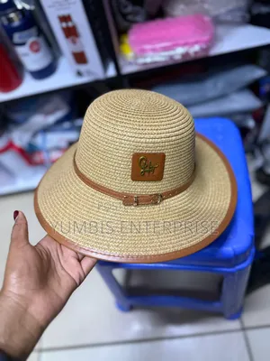 Brown Women's Summer Boater Hats