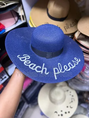 Navy Blue Quality Beach Please Women's Hats for the Beach