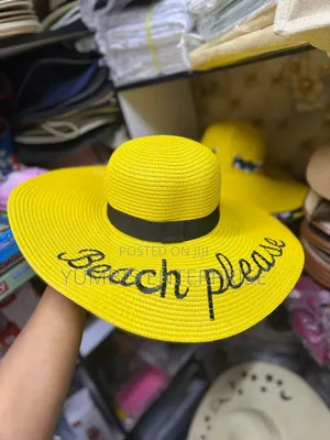 Beach Please Beach Hats in Yellow