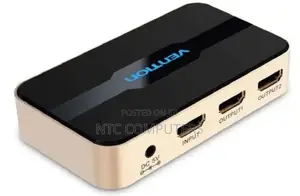 Vention 1 in 2 Out Hdmi Splitter at 30hz Gold Aluminum All