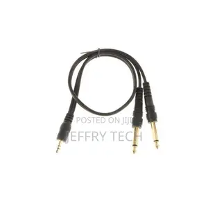 Stereo 3.5mm to Dual 6.5mm Mm Jack Mixer Amp Y Splitter