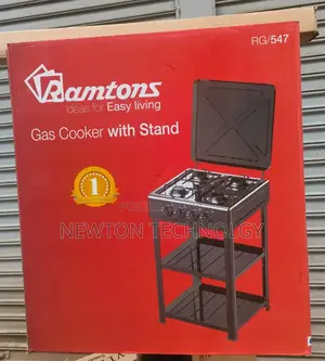 Ramtons 4 Burner Standing Cooker With Shelf