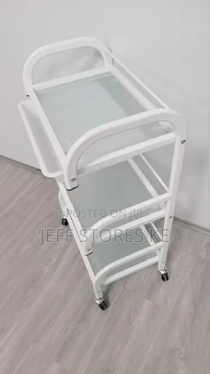 White 3 Layer Beauty Trolley