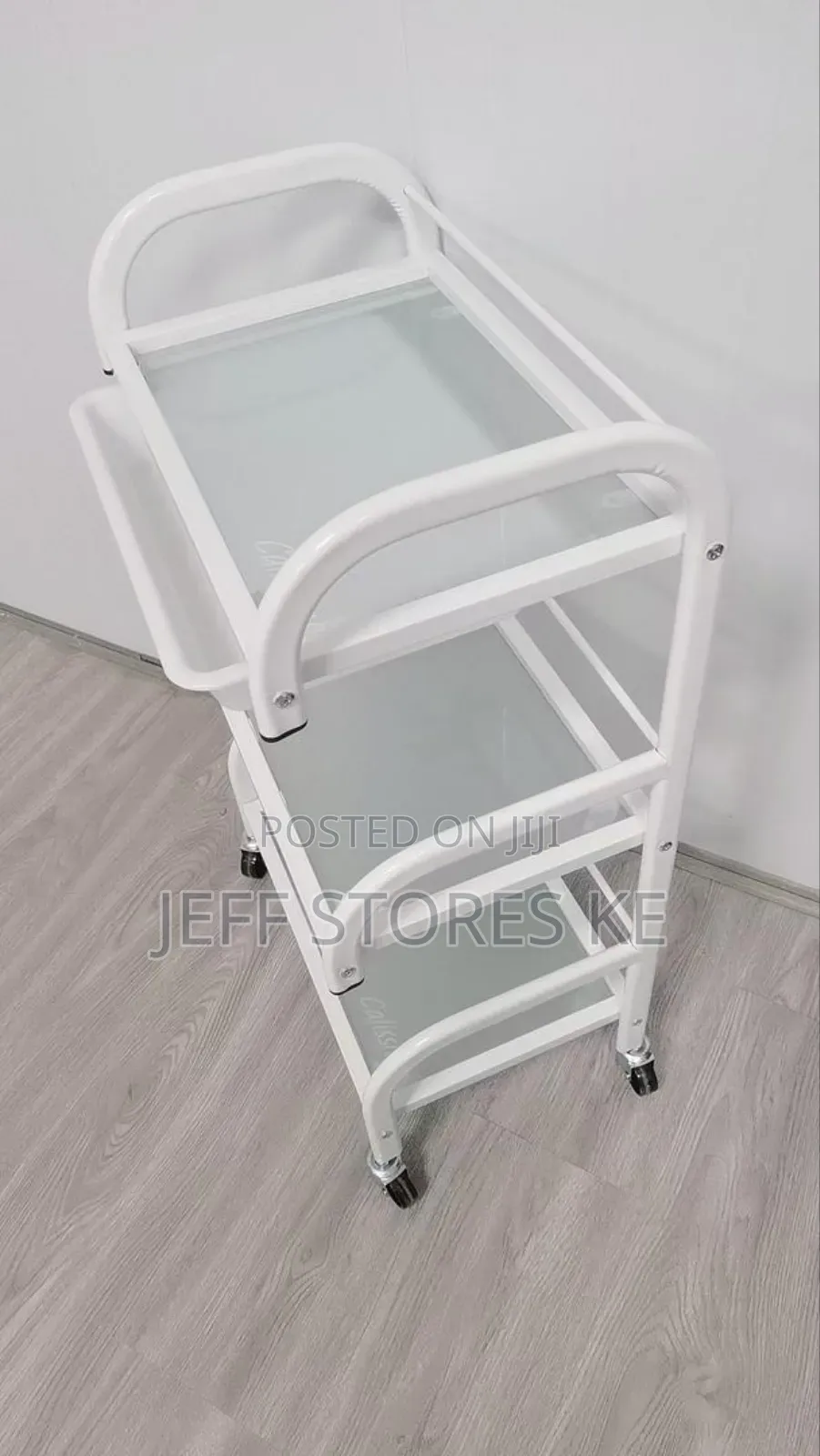 White 3 Layer Beauty Trolley