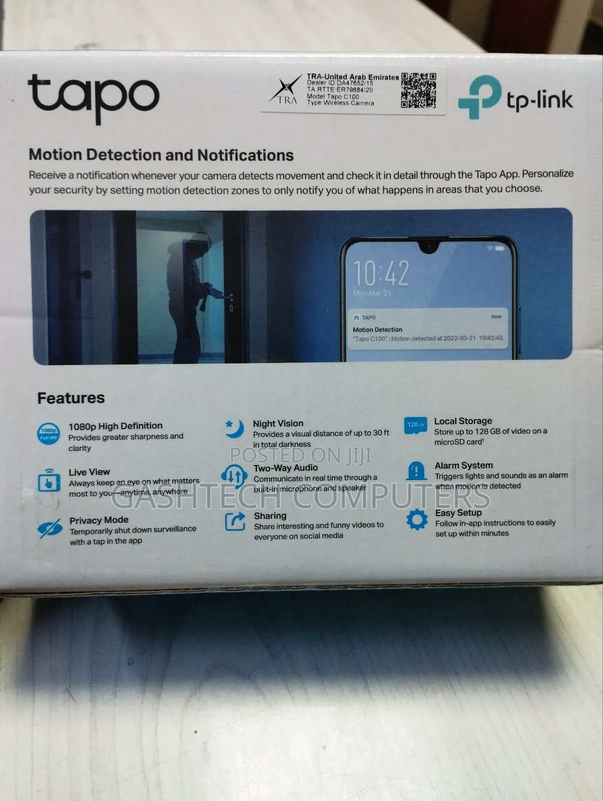 Tp-Link Tapo C100 Wireless CCTV Camera