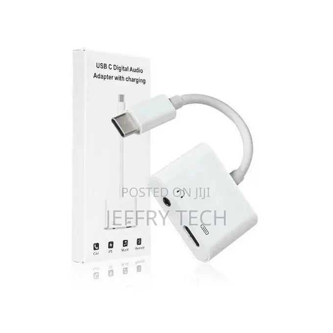Usb Type-C 2 in 1 With Charging Digital Audio Adapter