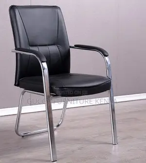 Office Chair: Custom Black Computer Bow Conference Chair