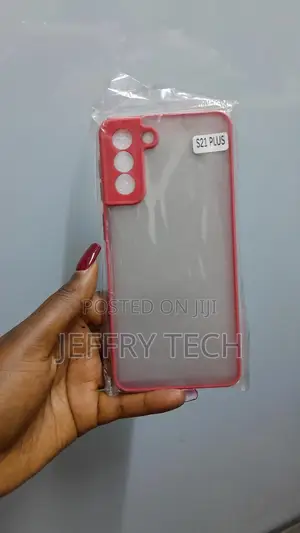 Aowner My Choice Transluscent Case for Galaxy S21 Plus-Red