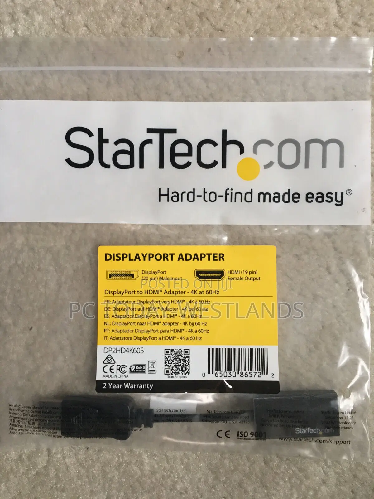 Startech Displayport to Hdmi Adapter - 60hz