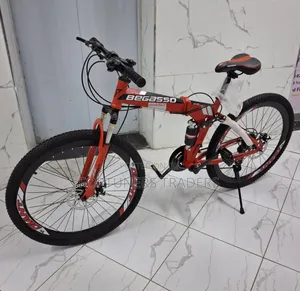Foldable Mountain Bike Size 26 7*3 Gears Bicycle Red