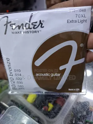 Fender 70xl Extra Light Acoustic Guitar Strings