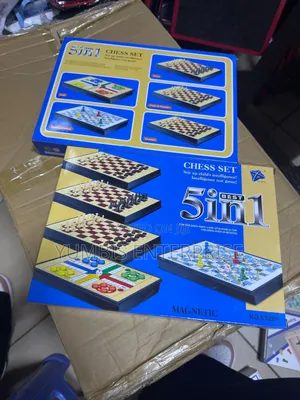5 in 1 Chess Game (Chess, Checkers,Snake Ladders, Ludo,
