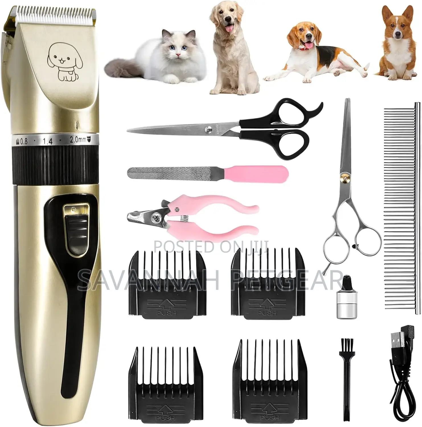 Professional Rechargeable Electric Dog Clipper Kit